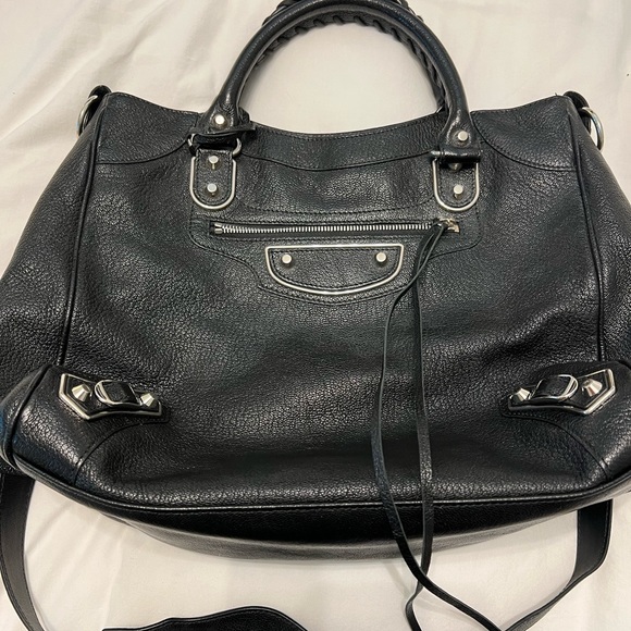 BALENCIAGA Classic City Metallic Edge Black with Silver Hardware- 2016 - Picture 6 of 6
